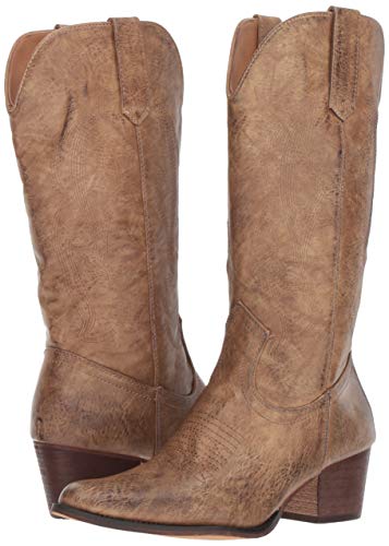 Roper Womens Nettie Boot, Tan, 6.5