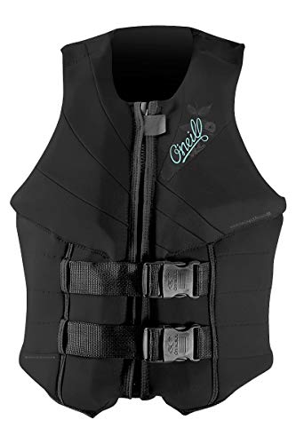 O'Neill Women's Siren USCG Life Vest, Black/Black/Black, 6