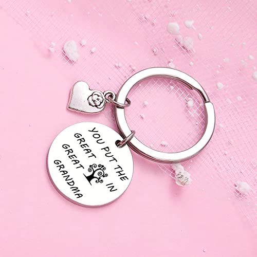 NOTHERS RSZOTW Great Grandma Gift Mothers Day Gift Great Grandmother Gift Great Grandma Thank You Jewelry Great Gigi Gifts Great Grammy Gift Granny Gift Great Nana Jewelry