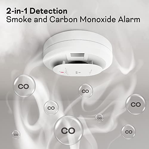 Kidde Smoke & Carbon Monoxide Detector, AA Battery Powered, LED Warning Light Indicators, 2 Pack