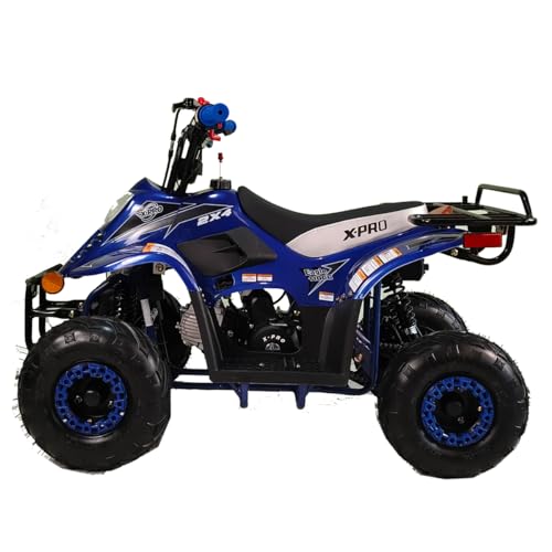 X-PRO Eagle 110 110cc Kids ATV Quad Youth ATVs 4 Wheels (Blue, Factory Package)