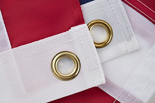 ROTERDON American Flag 2x3 FT Outdoor - Made in USA, USA Heavy Duty 420D Nylon US Flags for Outside, Luxury Embroidered Stars, Sewn Stripes and Brass Grommets