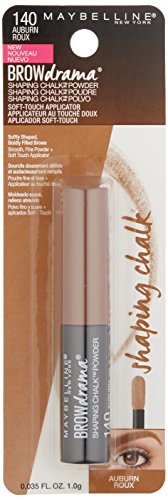 Maybelline New York Brow Drama Shaping Chalk Powder, Auburn, 0.035 fl. oz.