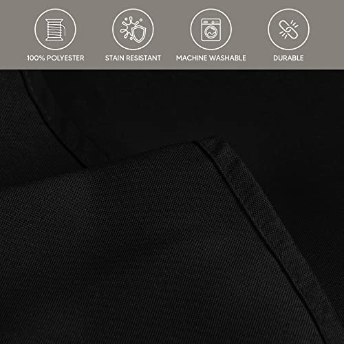 Utopia Kitchen Rectangle Table Cloth 2 Pack [90x156 Inches, White] Tablecloth Machine Washable Fabric Polyester Table Cover for Dining, Buffet Parties, Picnic, Events, Weddings and Restaurants