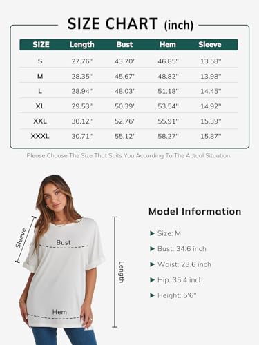 ATHMILE Tshirts Shirts for Women Loose Fit Crewneck Short Sleeve Summer Casual Blouse 2024 Y2K Tee Tops Wine Red