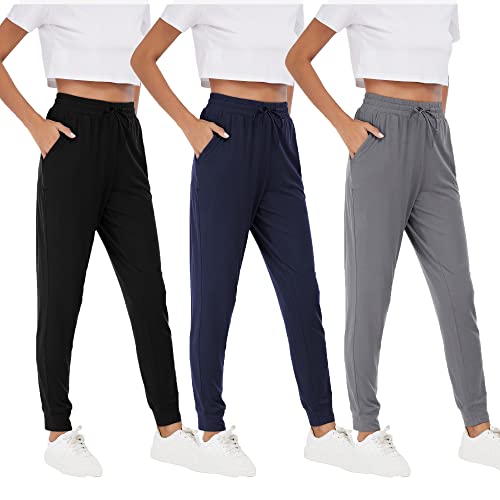 MCPORO Womens Joggers with Pockets & Drawstring-Sweatpants for Women Workout Running Yoga Lounge Pants