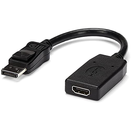 StarTech.com DisplayPort to HDMI Adapter 1080p - 6ft 4K HDMI Cable - DP to HDMI Converter Dongle with High Speed HDMI Cord