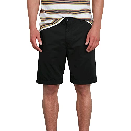 Volcom Men's Frickin Drifter 20" Chino Walk Short, Black-New, 28