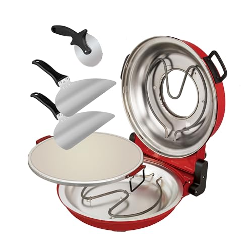 Kalorik Hot Stone Pizza Oven, Red (PZM 43618 R)