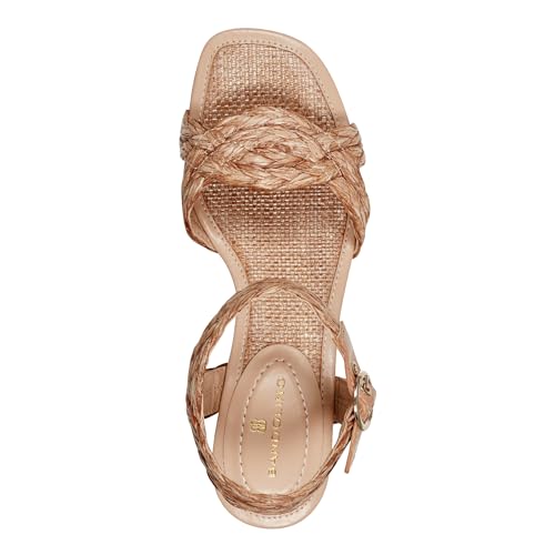 Bandolino Women's SABINNA Wedge Sandal, Gold 710, 10