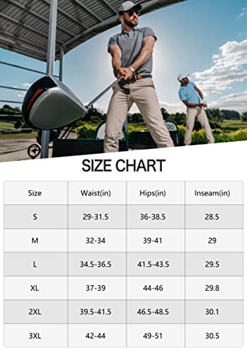 G Gradual Men's Stretch Golf Pants with 6 Pockets Slim Fit Dress Pants for Men Travel Casual Work (sage Green, M)