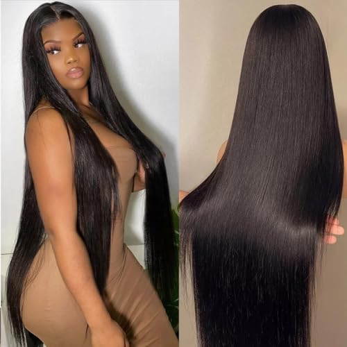 HUICHU 13x6 straight lace front wig human hair (20inch)