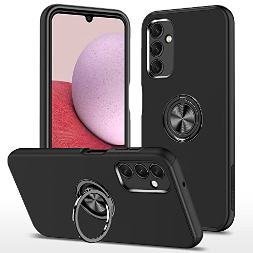 Dionsibei Galaxy A14 5G Case for Samsung Galaxy A14 5G Case Military Grade Shockproof Built-in Ring Holder Kickstand Car Mount Armor Heavy Duty Protective Case for Galaxy A14 5G Phone Case (Black)