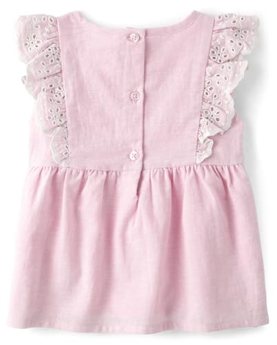 Gymboree,and Toddler Short Sleeve Woven Shirts,Simple Pink,2T