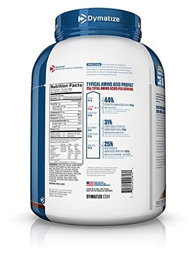 Dymatize Elite Casein Protein Powder, Slow Absorbing with 25g Protein, BCAAs & Leucine for Muscle Building and Overnight Recovery, Rich Chocolate, 4 Pound