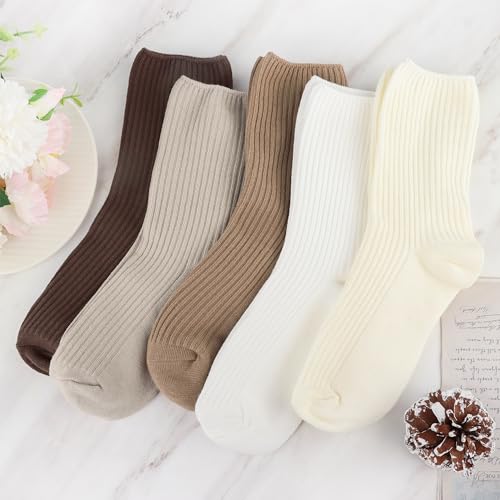 Jeasona Cute Slouchy Crew Socks for Women Gifts for Women Mom Teenage Girls