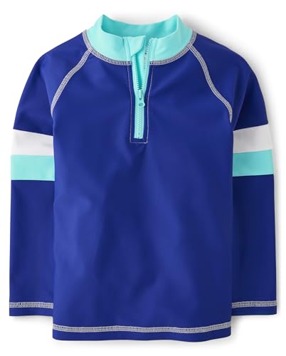 Gymboree,and Toddler Embroidered Long Sleeve Rashguard,Teal,12