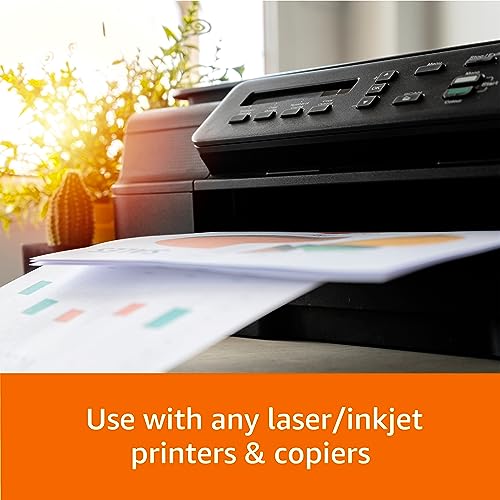 Amazon Basics Multipurpose Copy Printer Paper, 8.5-x-11-inch, 24lb, 1500 Sheets (3 Packs of 500), 97 Bright, White