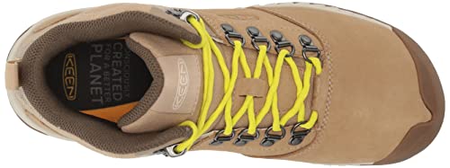 KEEN Women's NXIS Explore Mid Height Waterproof Fast Packing Hiking Boots, Maple/Birch, 10