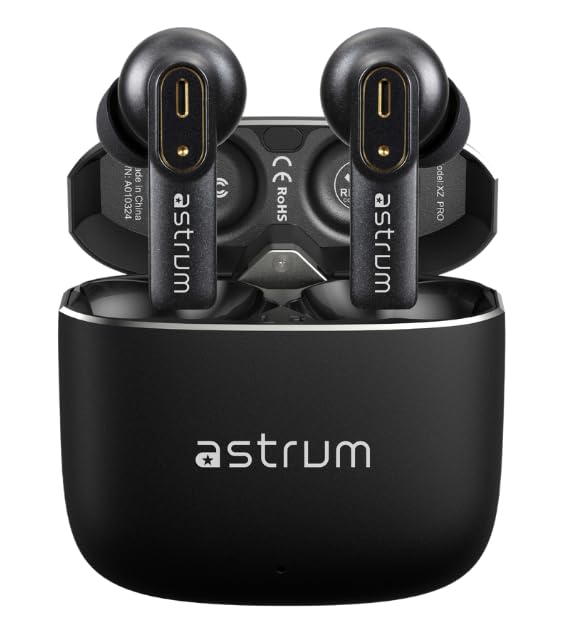 ASTRUM XZ PRO - True Wireless Earbuds, in-Ear Bluetooth Hybrid ANC, Touch Control, aptX Lossless Audio, LE Audio, Up to 30H Wireless Charging Case, 1-Year Limited Warranty, Support iPhone/Android