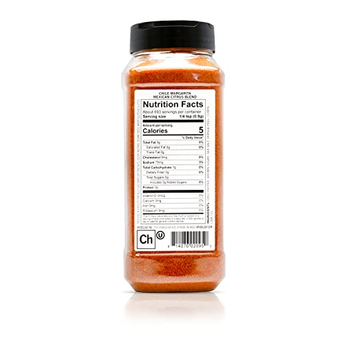 Spiceology - Chile Margarita Mexican Citrus Spice Blend - Chili Lime Taco Seasoning - Use On: Tacos, Black Beans, Chicken, Steak, Fish, Rice Chili, Pork, Corn or French Fries - 22 oz