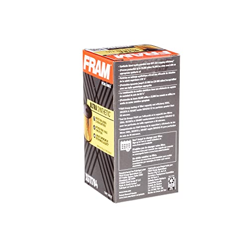 FRAM Ultra Synthetic Automotive Replacement Oil Filter, Designed for Synthetic Oil Changes Lasting up to 20k Miles, XG11784 with SureGrip (Pack of 1)