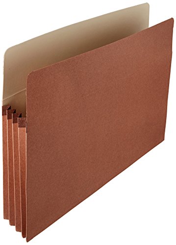 Amazon Basics Expanding File Pocket Folder Organizer, Letter Size, 3.5-Inch Expansion, 25-Pack, 9.5 x 11.75 Inches, Brown