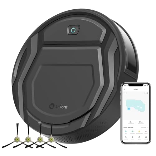 Lefant Robot Vacuum Cleaner Slim Quiet,2200Pa Powerful Suction,120 Mins Runtime,6 Cleaning Modes,Wi-Fi/App/Alexa,Self-Charging Pet Hair Robotic Vacuum Ideal for Hard Floor,Low-Pile Carpet,M210 Pro