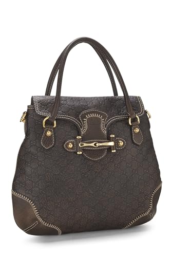 Gucci, Pre-Loved Brown Guccissima Horsebit Hobo Large, Brown