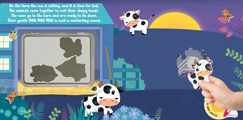 Little Hippo Books Barnyard Bedtime | Interactive Toddler Books with Sound Puzzle Pieces for Kids | Farm Sounds Board Books & Kids Books | Farm Animal Baby Book with Sound