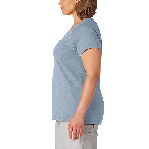 Dickies Women's Plus Size Short Sleeve Performance Tee, Fog Blue, 1PS