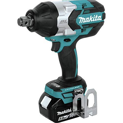 Makita XWT07T 18V LXT® Lithium-Ion Brushless Cordless High-Torque 3/4" Sq. Drive Impact Wrench Kit w/Friction Ring Anvil (5.0Ah)