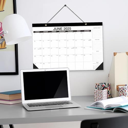 Kyweel 2025-2026 Desk Calendar, 12 Month Desk Calendar/Wall Calendar Combo, 17" x 12", July 2025-June 2026, Highlight Holidays, Planning Calendar, Thick Paper