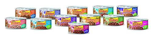 Friskies Wet Cat Food, Friskies Pate, 3-Flavor Variety Pack, 5.5-Ounce Can, Pack of 12