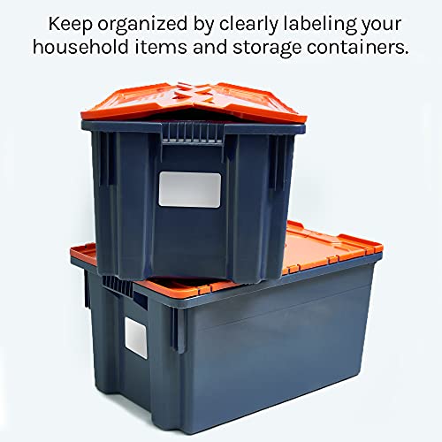 Premium Label Supply White Sticker Half Sheet Labels – 8.5" x 5.5" – Laser/Inkjet Compatible – (2 per Sheet), 25 Sheets - 50 Total Adhesive Labels