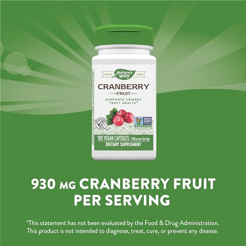 Nature's Way Premium Cranberry, Urinary Tract Health Support*, 100 Capsules