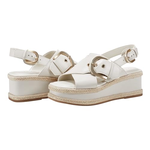 Marc Fisher LTD Women's Renda Sandal, Natural Raffia 110, 10