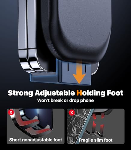hitolza Ultra Stable Phone Holders for Your Car [Powerful & 360 Adjustable Suction Cup] Universal Car Phone Holder Mount Long Arm Flexible Car Mount for Dashboard Windshield Air Vent All Phone Case