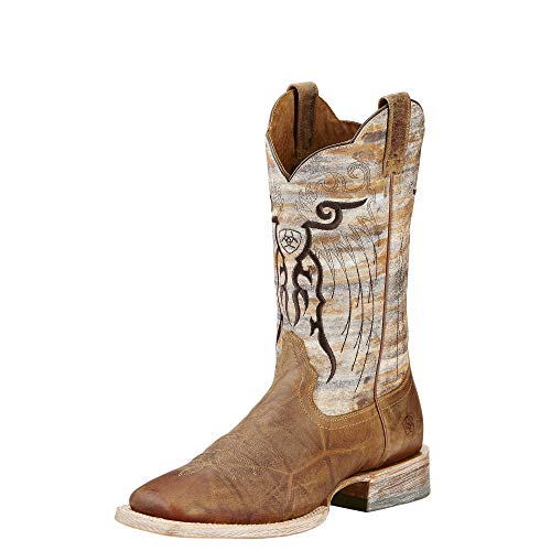 Ariat Mens Mesteno Western Boot Adobe Clay/Neon Lime 10 Wide