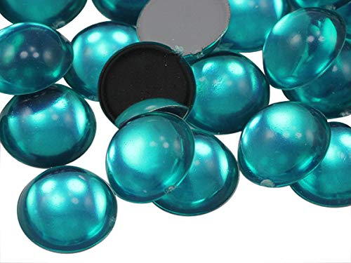 7mm Violet .VT Flat Back Acrylic Round Cabochon Pro Grade - 100 Pieces