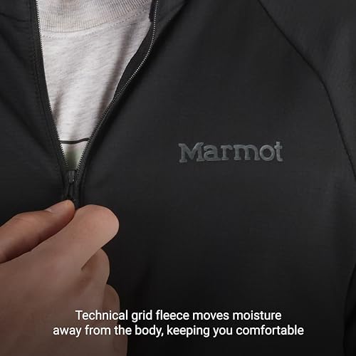 MARMOT Men's Leconte Fleece Jacket, Black, Small