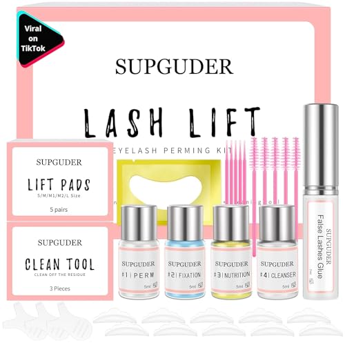 2024 4in1 Lash Lift and Brow Lamination Kit with Long-Lasting Black Color For 6-8 Weeks, Eyelash & Eyebrow Perm Diy Professional Kit,Easy to Use at Home & Salon