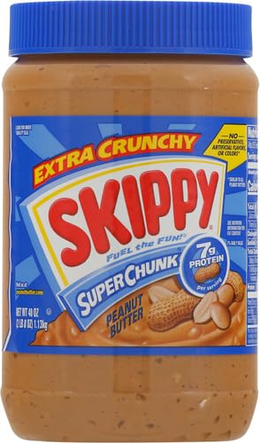 SKIPPY Peanut Butter, Super Chunk, 40 Ounce