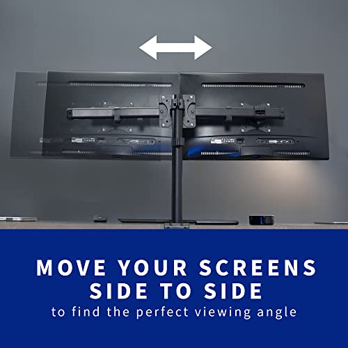 VIVO Dual VESA Bracket Adapter, Horizontal Assembly Mount for 2 Monitor Screens up to 27 inches, MOUNT-VW02A
