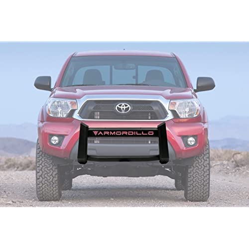 Armordillo USA 7177802 Mesh Bull Bar Bumper Guard - Matte Black Fits 2016-2023 Toyota Tacoma