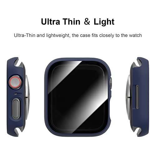 6 Pack Case with Tempered Glass Screen Protector for Apple Watch Series 3 Series 2 Series 1 38mm, JERXUN Ultra-Thin Scratch Resistant Full Protective Hard PC Bumper Cover for iWatch 38mm Accessories