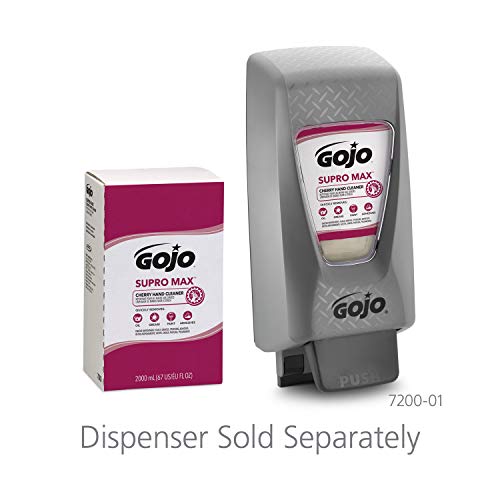 GOJO SUPRO MAX Cherry Hand Cleaner, Cherry Fragrance, 2000 mL Heavy Duty Hand Cleaner Refill PRO TDX 2000 Dispenser (Pack of 4) – 7282-04