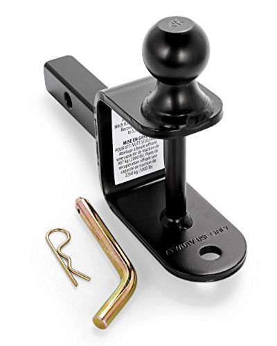 Black Boar ATV/UTV Mount with Hitch Ball and Winch Strap Loop (1 7/8" Ball, 1 1/4" Shank) (66026)