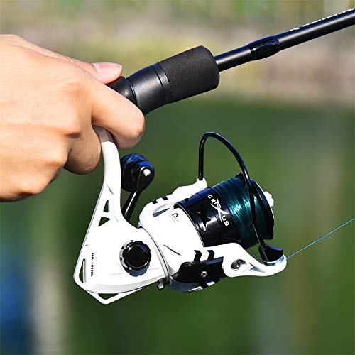 KastKing Crixus Fishing Rod and Reel Combo, Spinning, 6ft, Medium Light, 2pcs, 2000 Reel