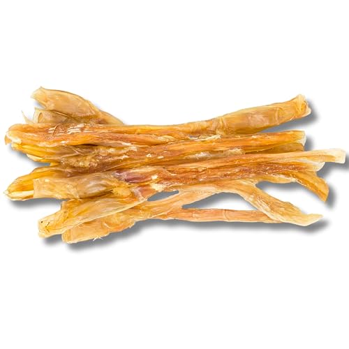 hotspot pets Beef Tendon Chews for Dogs - 8 Inch All Natural, Free-Range, Grass-Fed Premium USDA Gambrol Beef Tendon Stick Treats - Made in USA (1 Pound - Pack of 1)